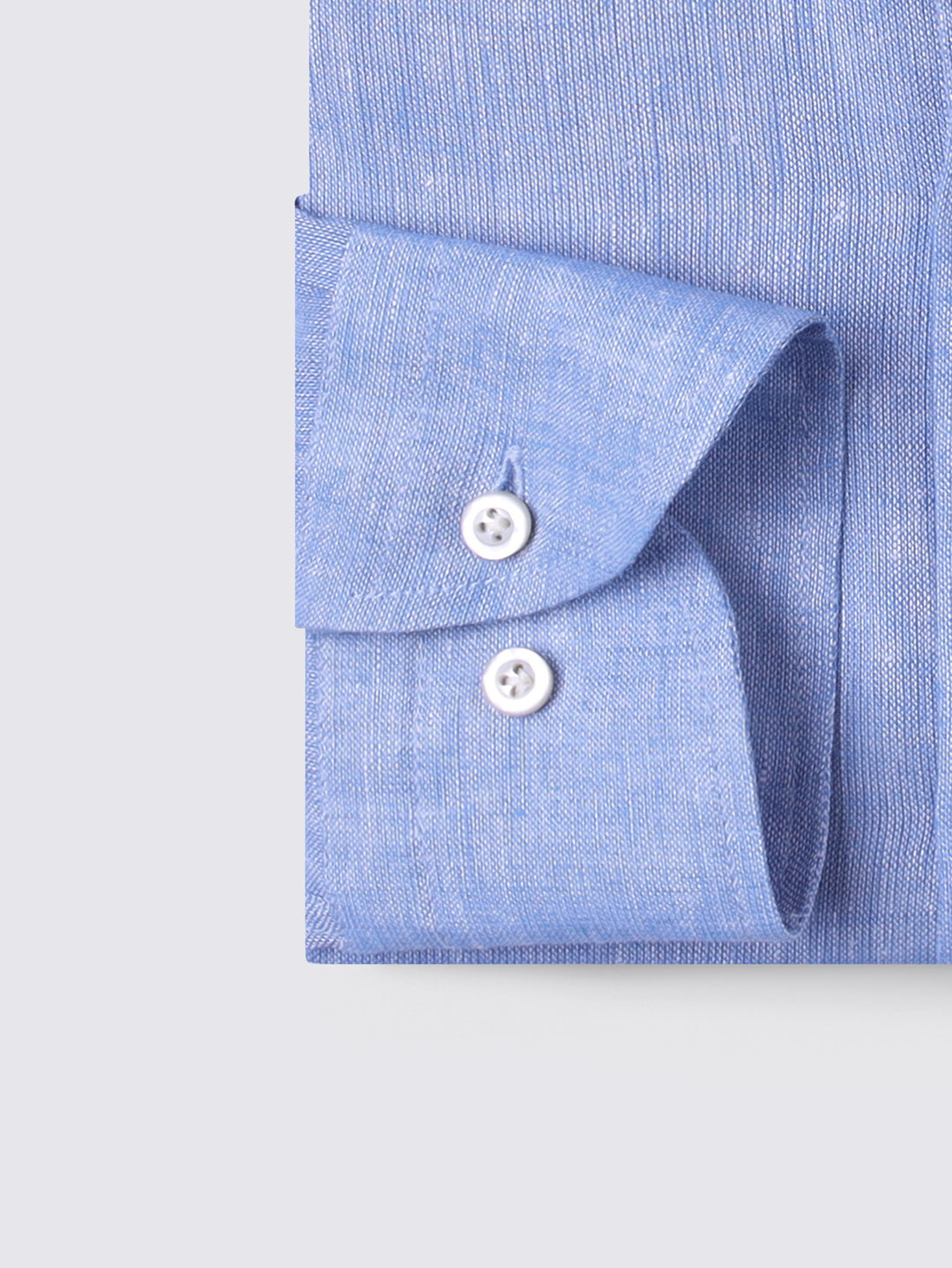 PLAIN WASHED LINEN REGULAR FIT SHIRT