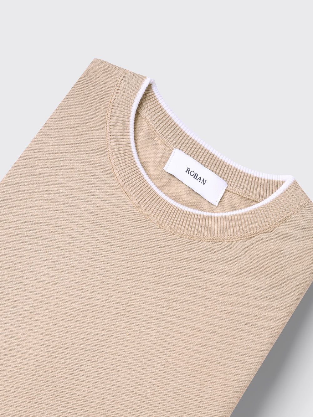 COTTON KNITTED ROUND NECK SHIRT