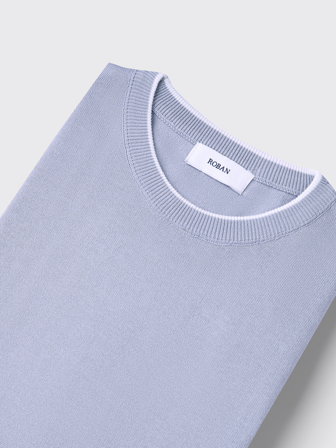 COTTON KNITTED ROUND NECK SHIRT