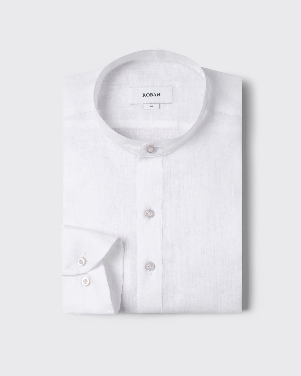 PLAIN WASHED LINEN REGULAR FIT SHIRT