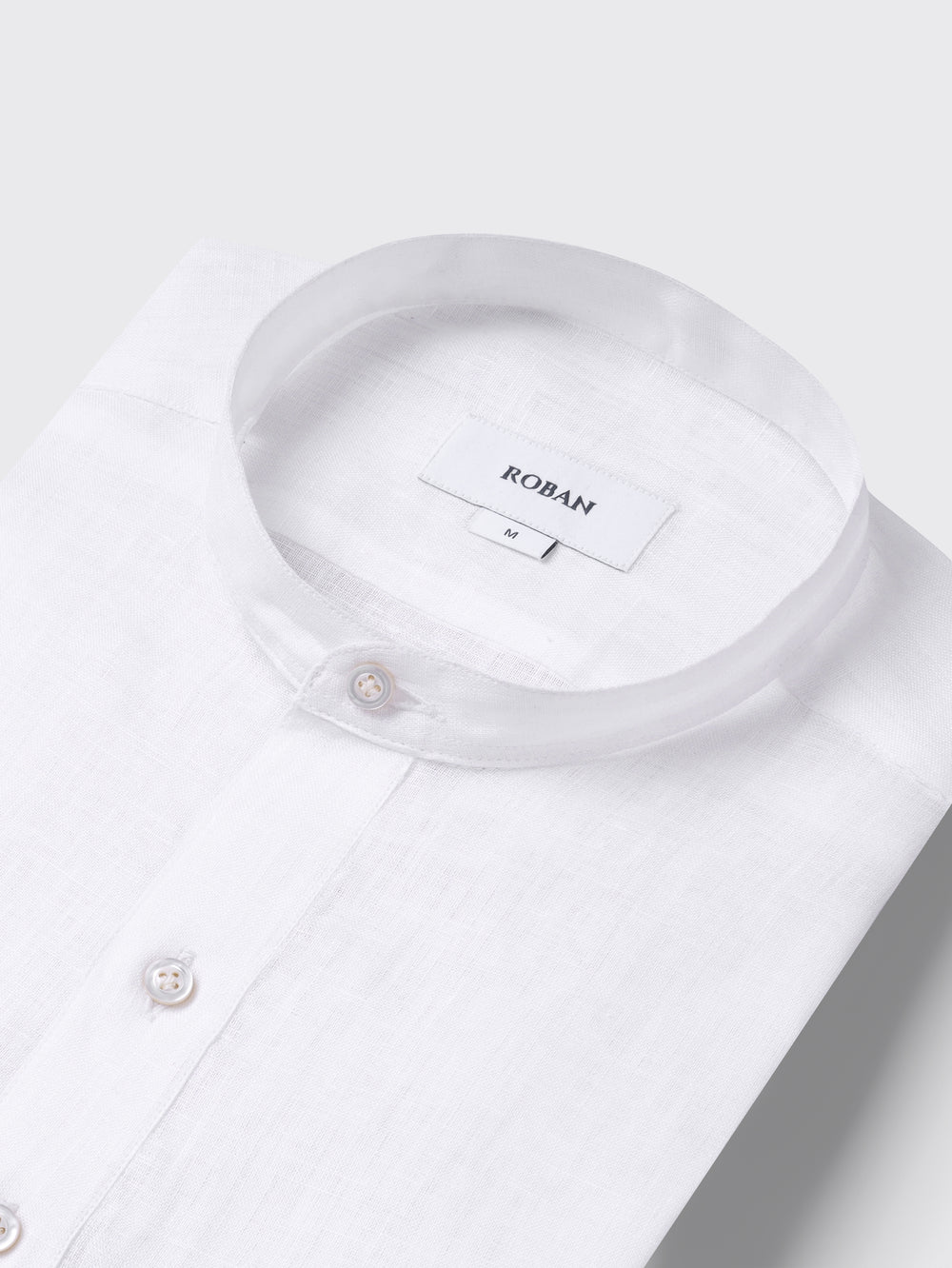 PLAIN WASHED LINEN REGULAR FIT SHIRT