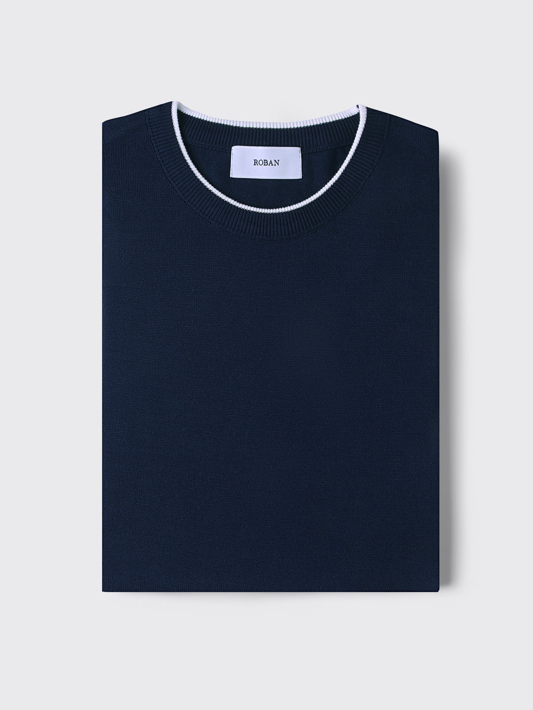 COTTON KNITTED ROUND NECK SHIRT