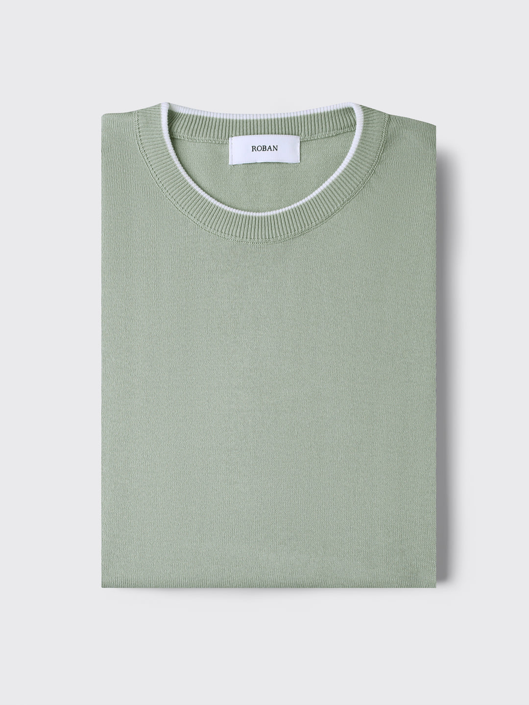 COTTON KNITTED ROUND NECK SHIRT