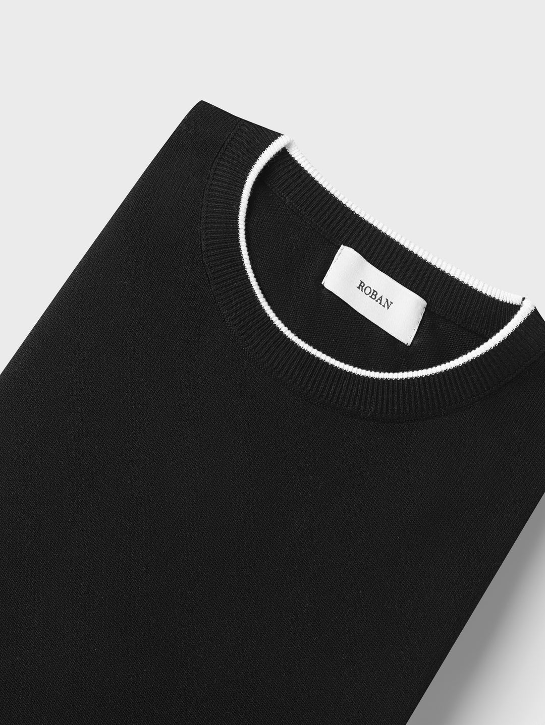 COTTON KNITTED ROUND NECK SHIRT