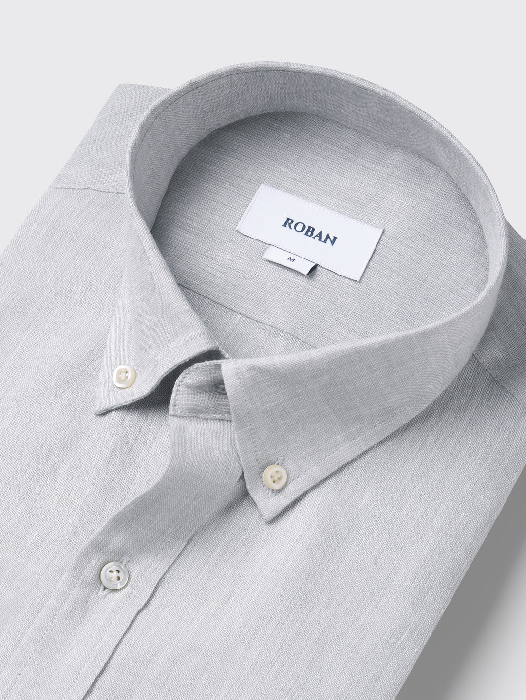 PLAIN WASHED LINEN REGULAR FIT SHIRT