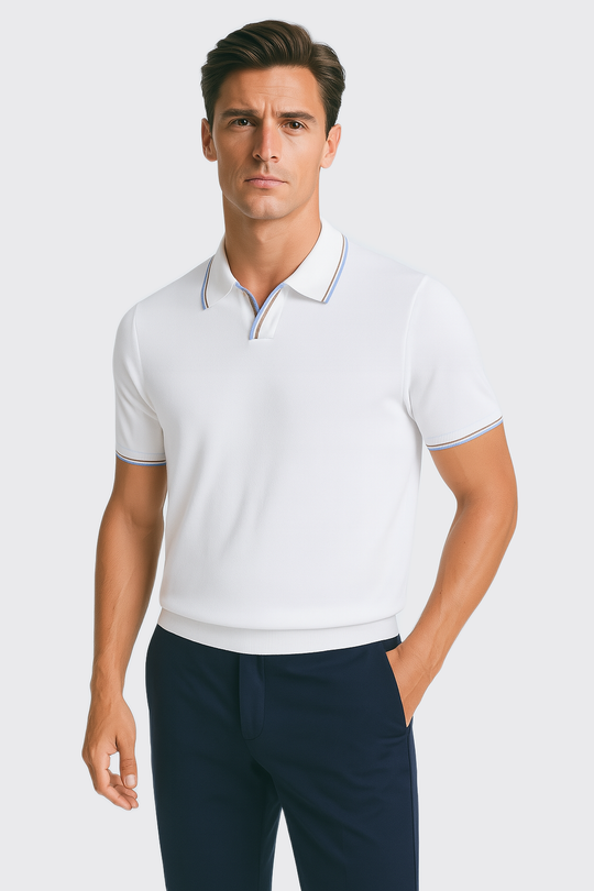 COTTON KNITTED POLO SHIRT