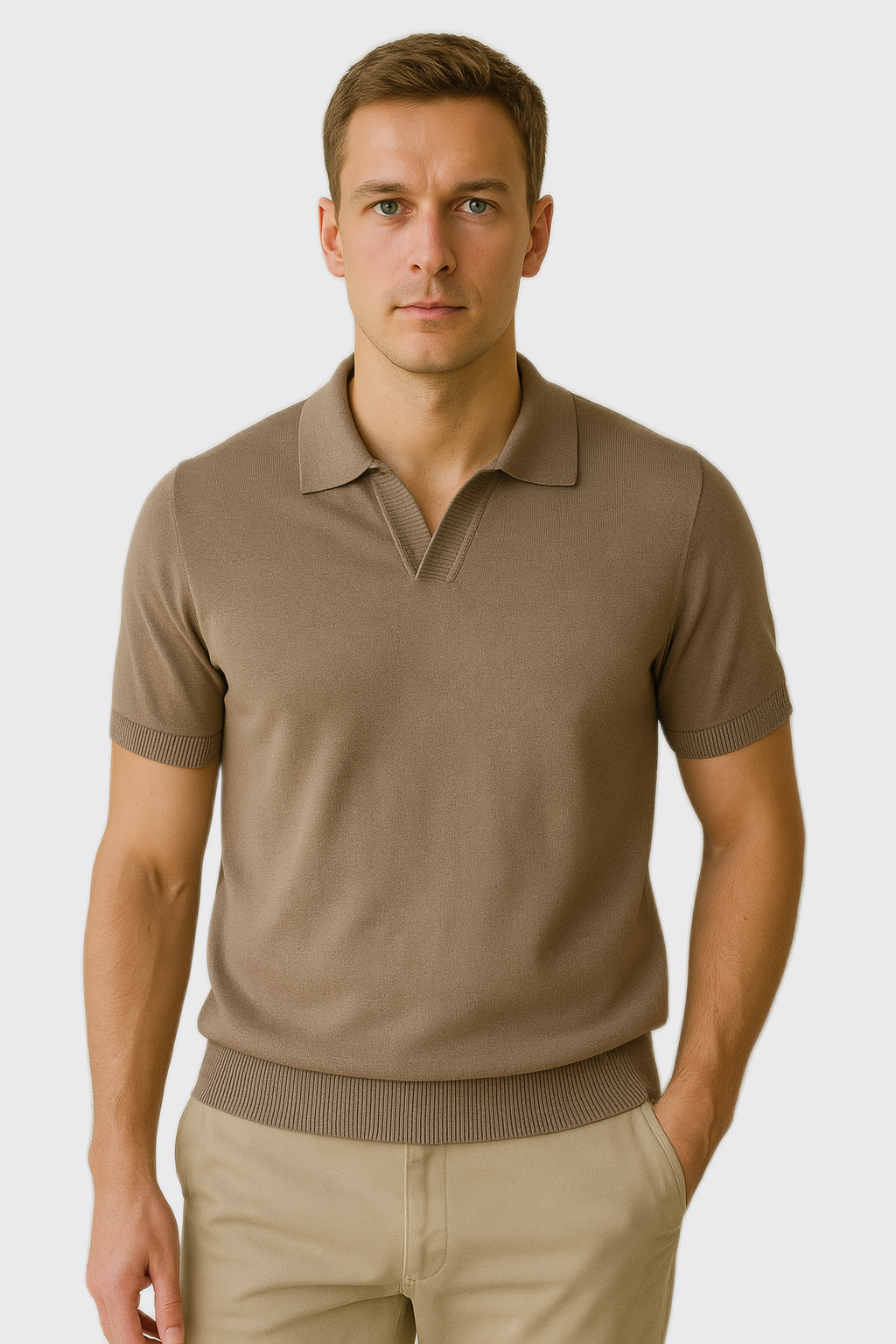COTTON KNITTED POLO SHIRT