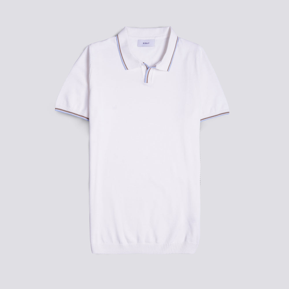 COTTON KNITTED POLO SHIRT
