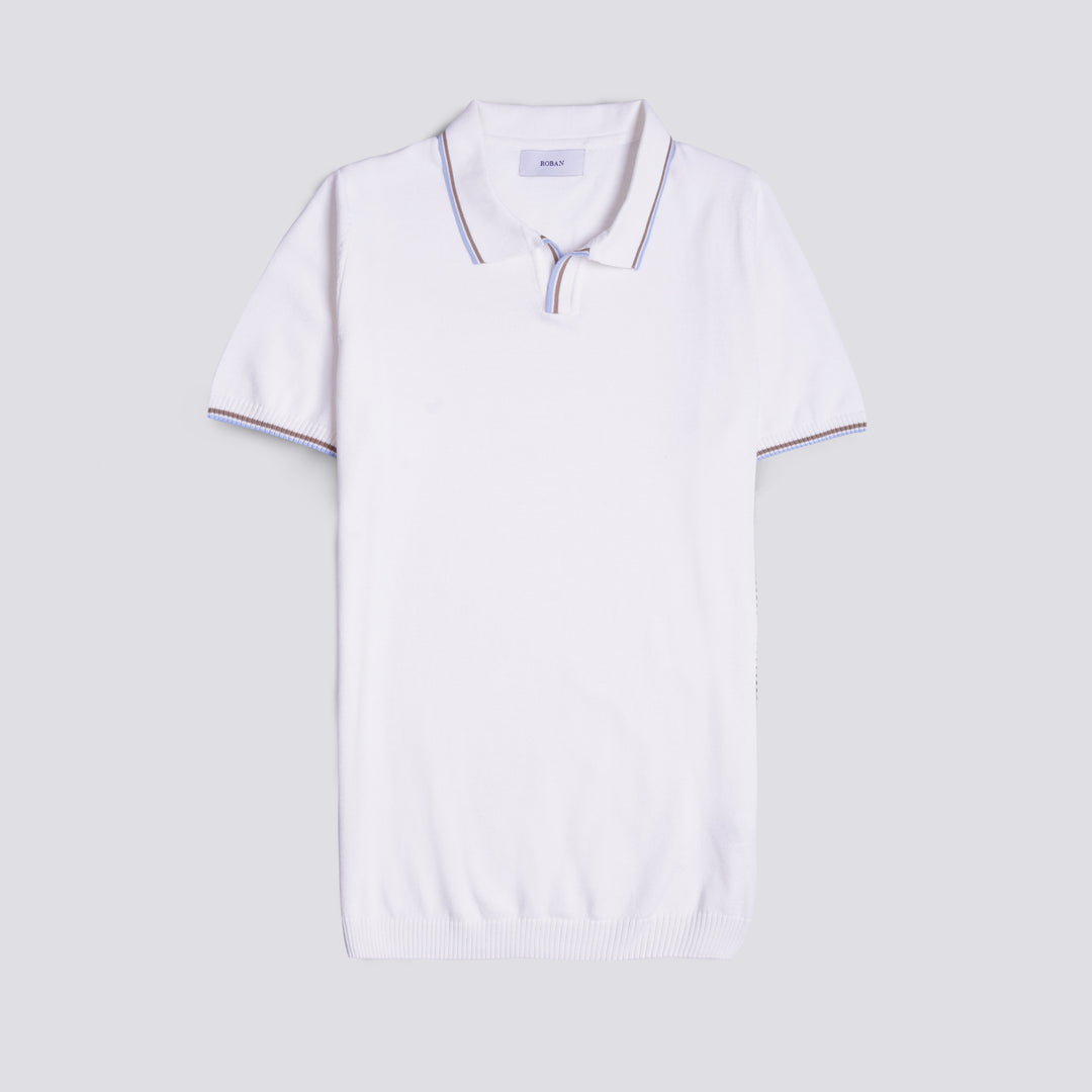 COTTON KNITTED POLO SHIRT