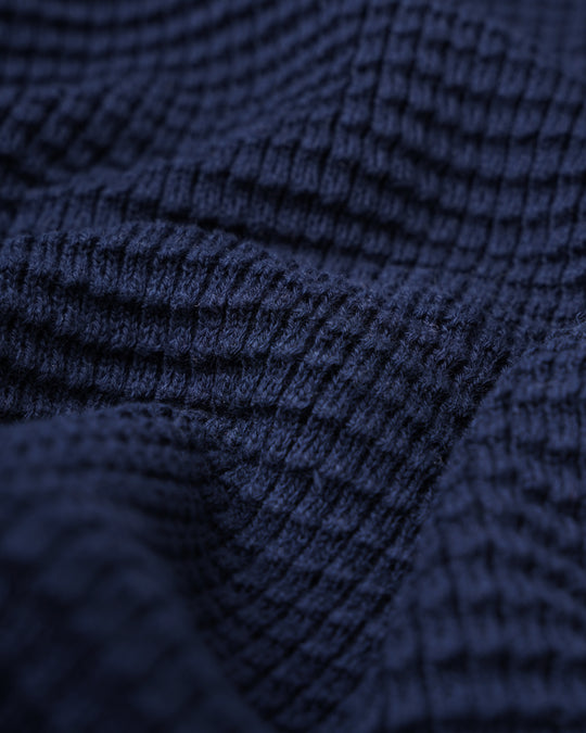 COTTON AJOUR KNITTED POLO SHIRT