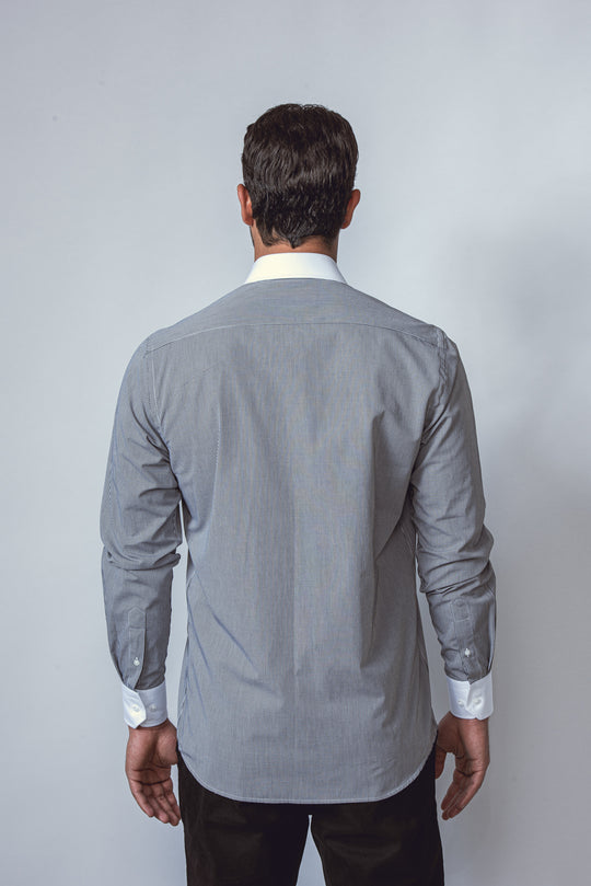 CHECKED REGULAR FIT POPLIN SHIRT