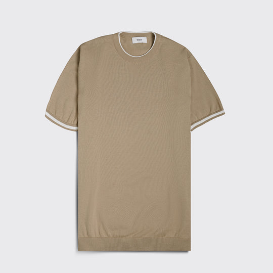 COTTON KNITTED ROUND NECK SHIRT