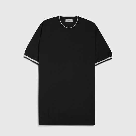 COTTON KNITTED ROUND NECK SHIRT