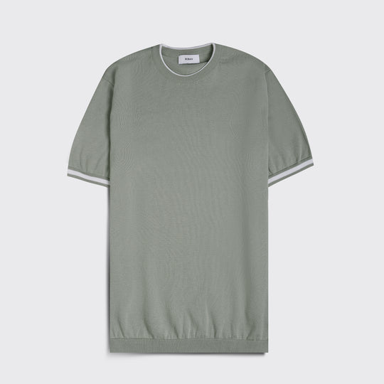 COTTON KNITTED ROUND NECK SHIRT