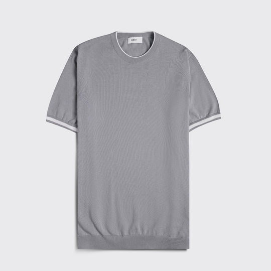 COTTON KNITTED ROUND NECK SHIRT