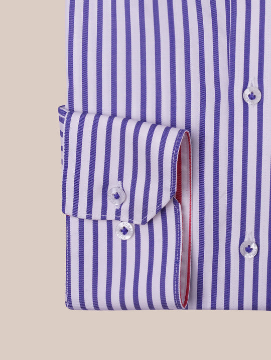 STRIPED COTTON REGULAR FIT SHIRT