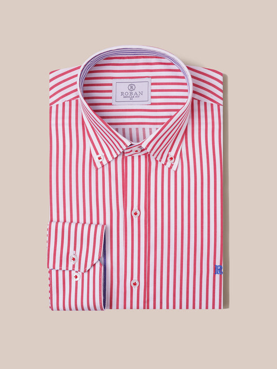 STRIPED COTTON REGULAR FIT SHIRT