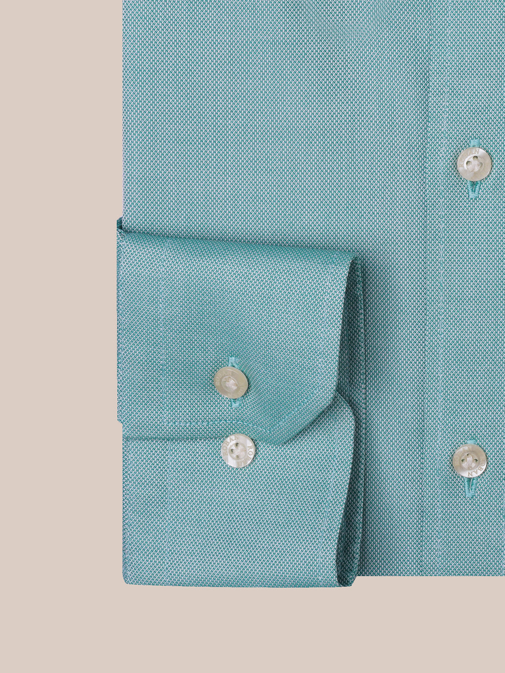TEXTURED OXFORD SLIM FIT COTTON SHIRT