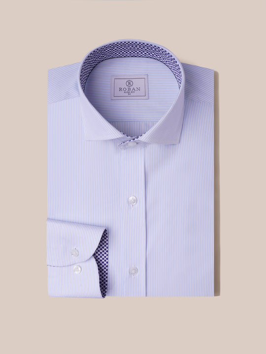 STRIPED COTTON SLIM FIT SHIRT