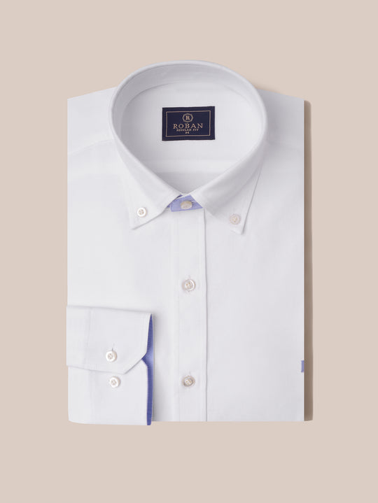 PLAIN WASHED OXFORD REGULAR FIT SHIRT