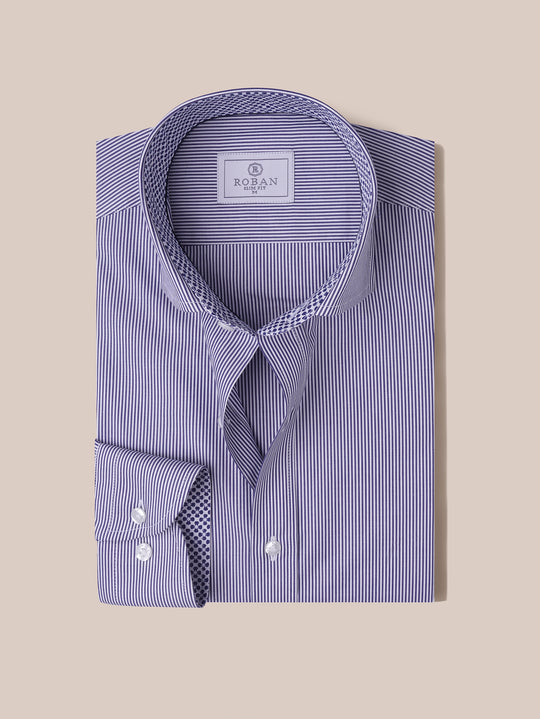 STRIPED COTTON SLIM FIT SHIRT