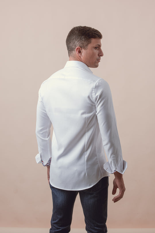 MICRO-RIBBED  SLIM FIT SHIRT