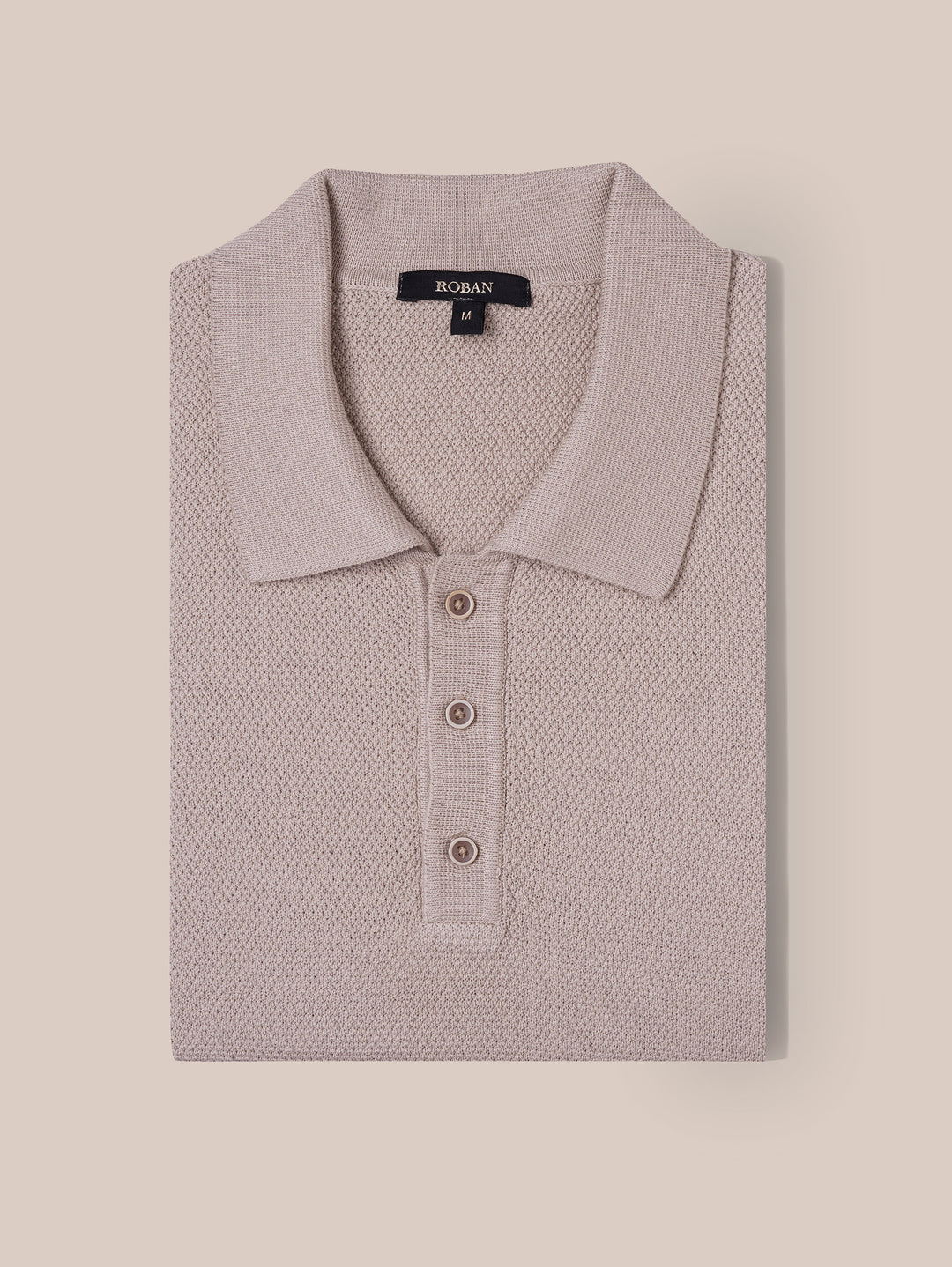 AJOUR KNITTED POLO SHIRT