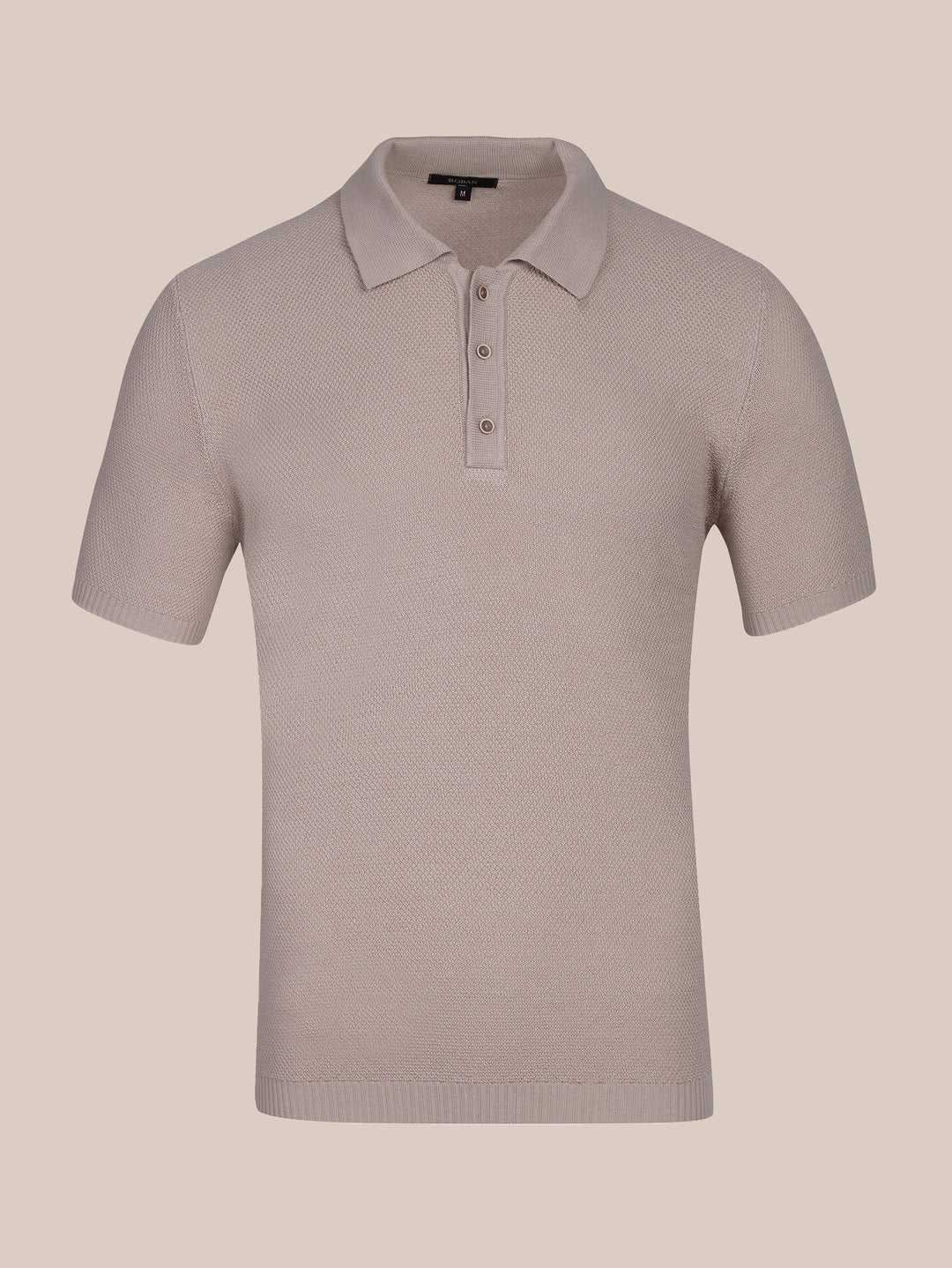 AJOUR KNITTED POLO SHIRT