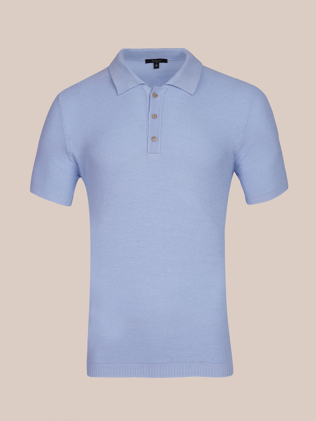 AJOUR KNITTED POLO SHIRT