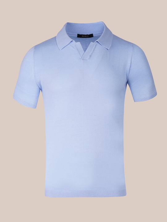 COTTON KNITTED POLO SHIRT