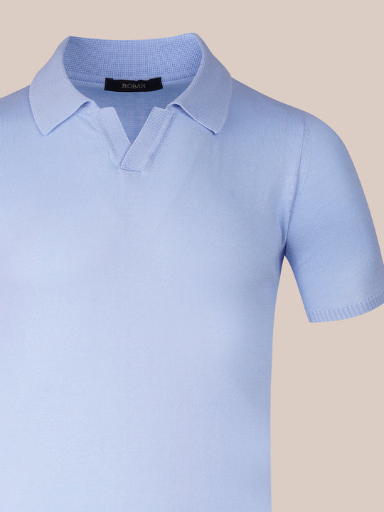 COTTON KNITTED POLO SHIRT