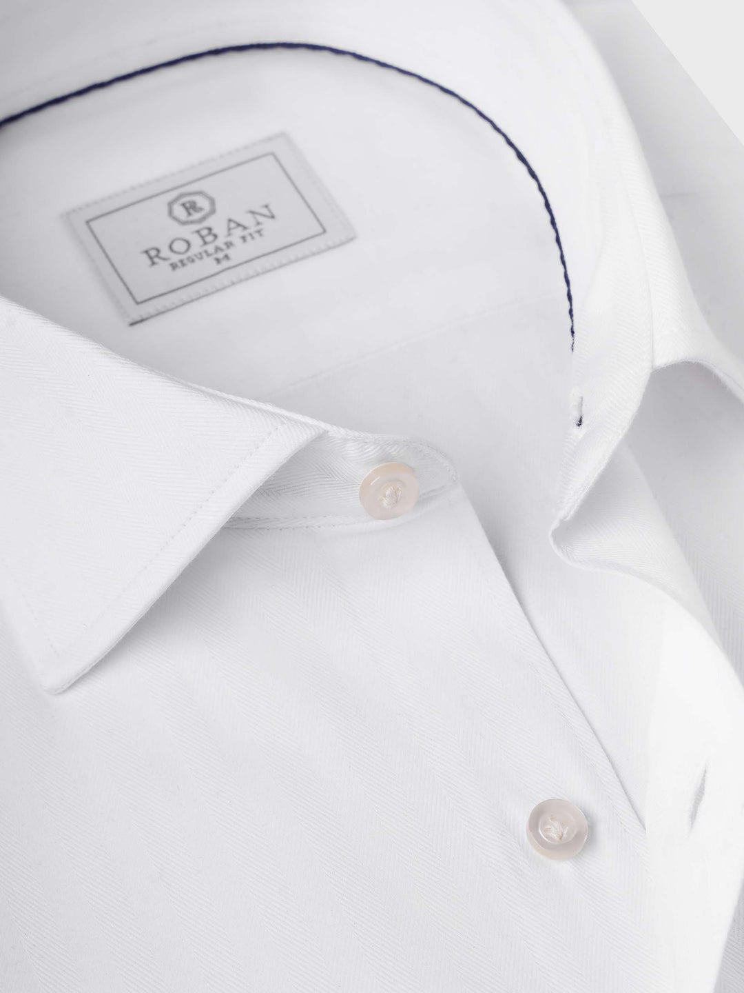 HERRINGBONE COTTON REGULAR FIT