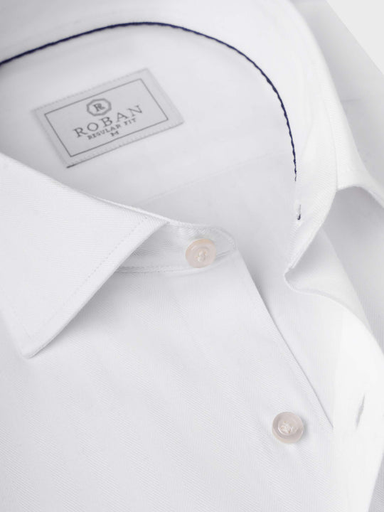 HERRINGBONE COTTON REGULAR FIT