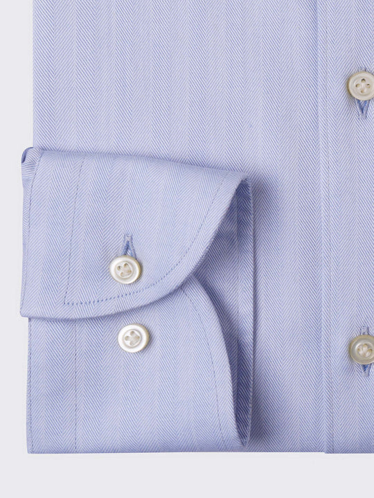 HERRINGBONE COTTON REGULAR FIT