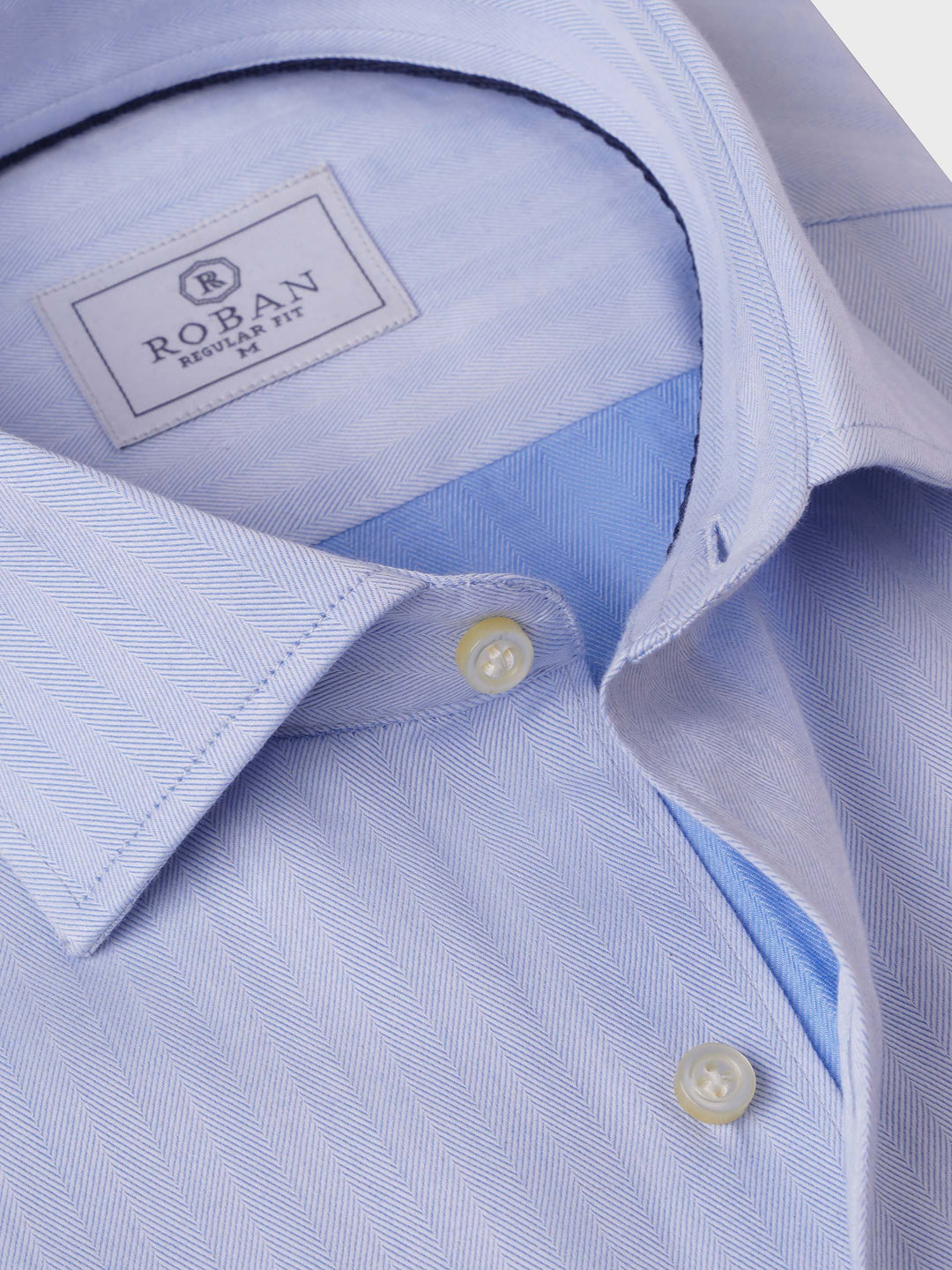HERRINGBONE COTTON REGULAR FIT