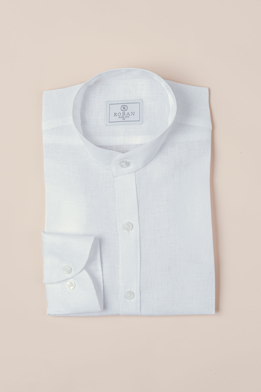 PURE LINEN PLAIN SLIM FIT  SHIRT