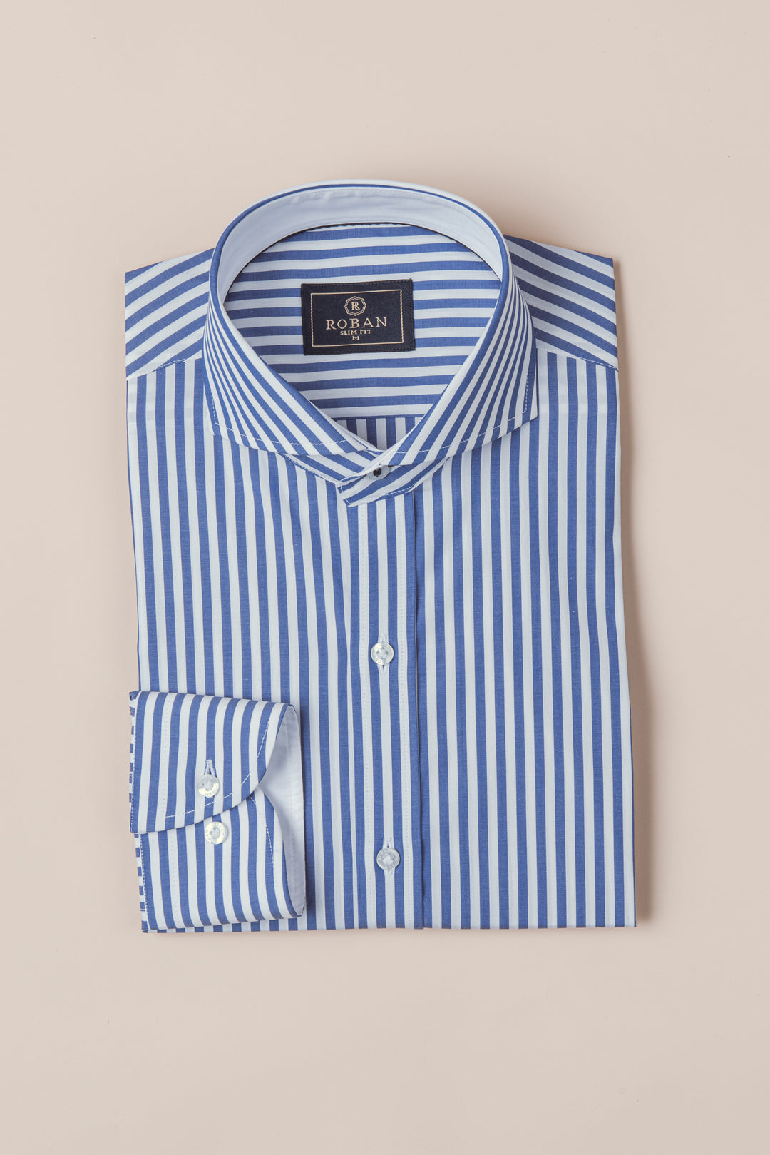 STRIPED COTTON SLIM FIT SHIRT