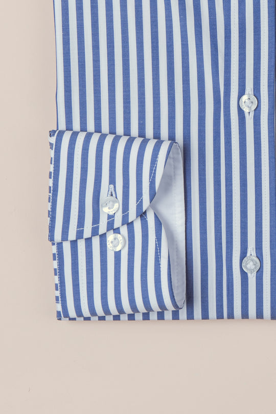 STRIPED COTTON SLIM FIT SHIRT