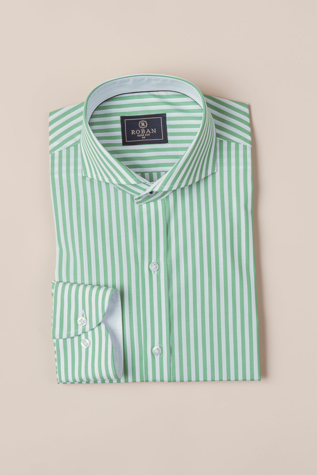 STRIPED COTTON SLIM FIT SHIRT