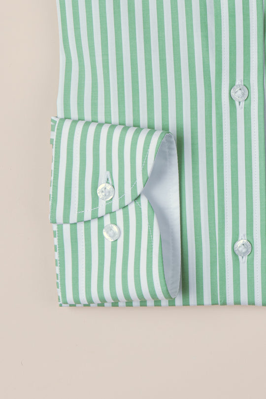 STRIPED COTTON SLIM FIT SHIRT