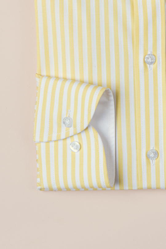 STRIPED COTTON SLIM FIT SHIRT