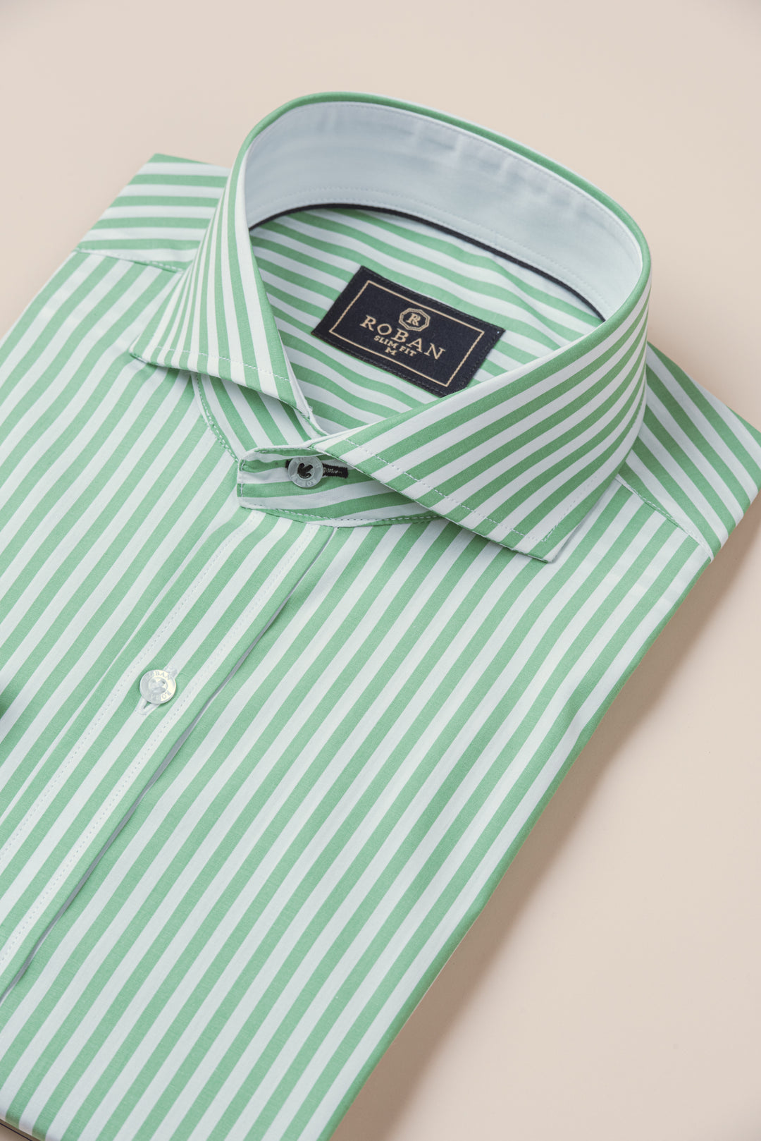 STRIPED COTTON SLIM FIT SHIRT