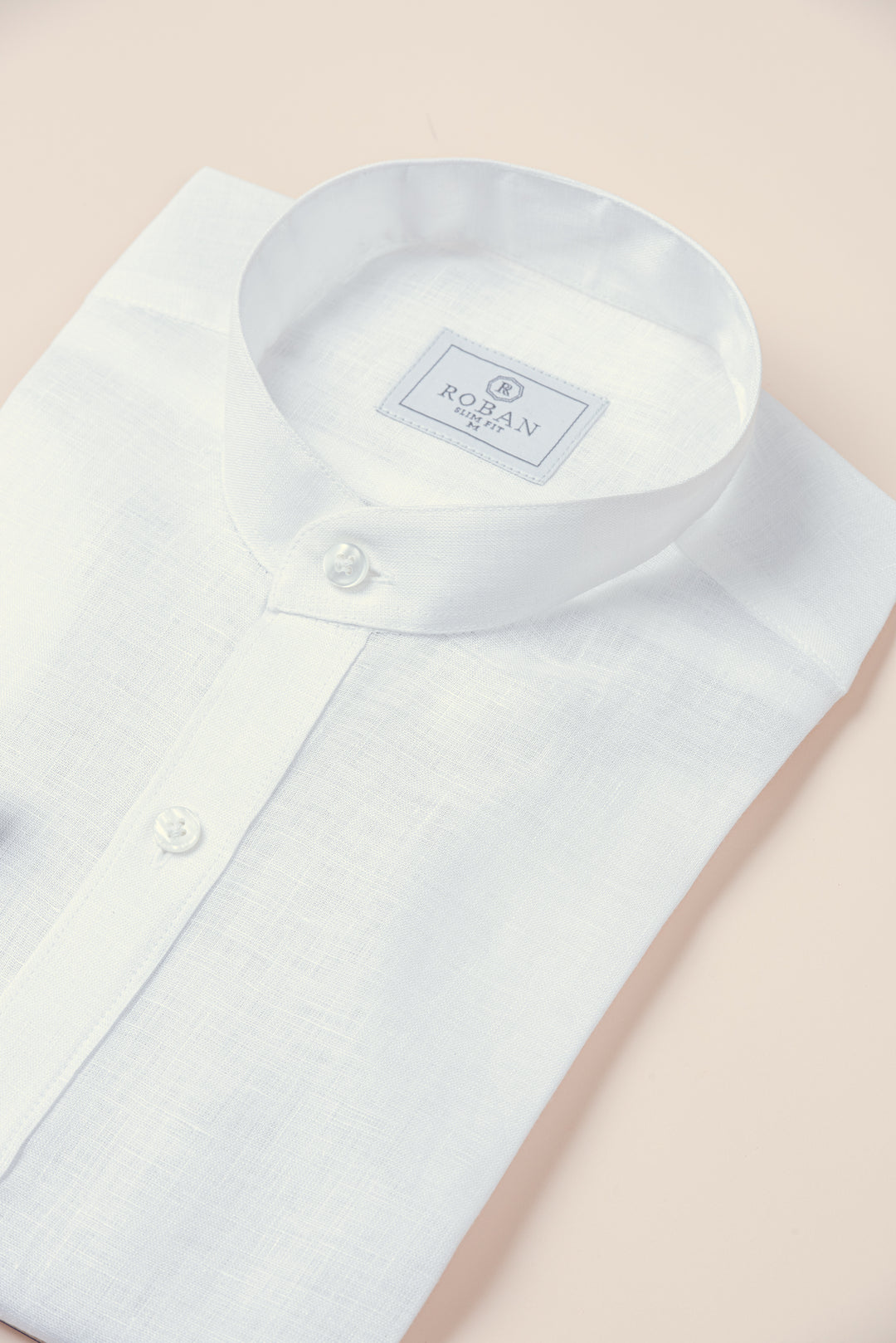 PURE LINEN PLAIN SLIM FIT  SHIRT