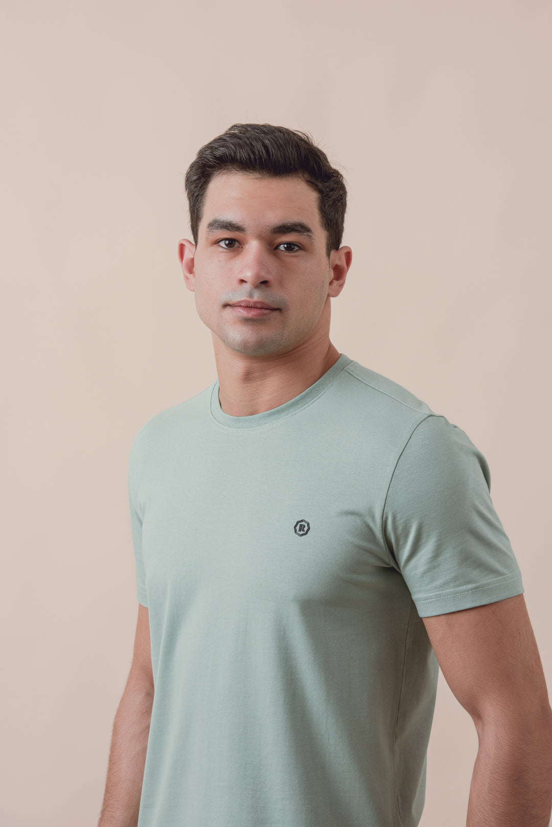 تي شيرت قطني بياقة مستديرة سليم صالح