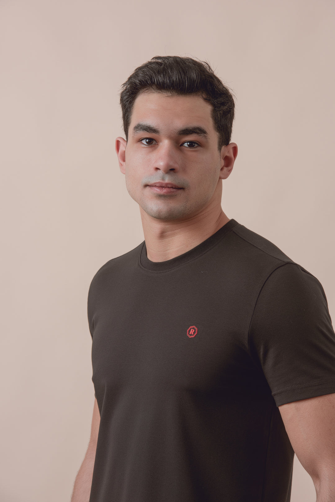تي شيرت قطني بياقة مستديرة سليم صالح