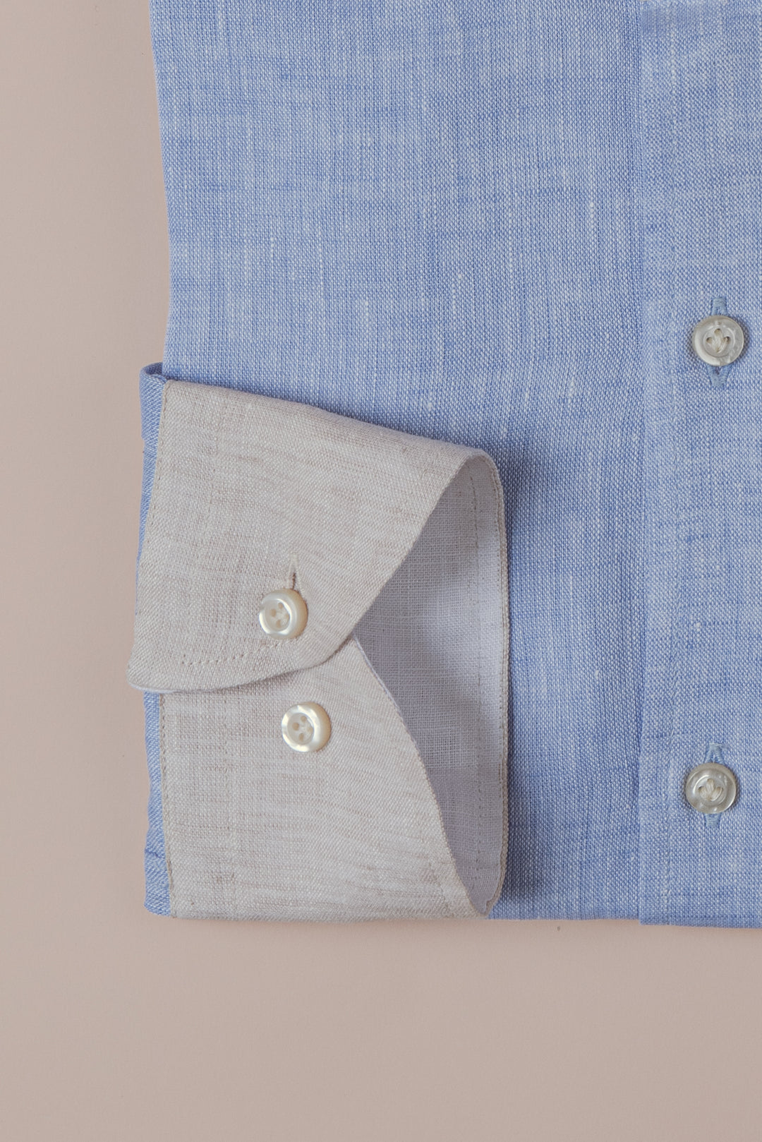 PLAIN WASHED LINEN REGULAR FIT SHIRT