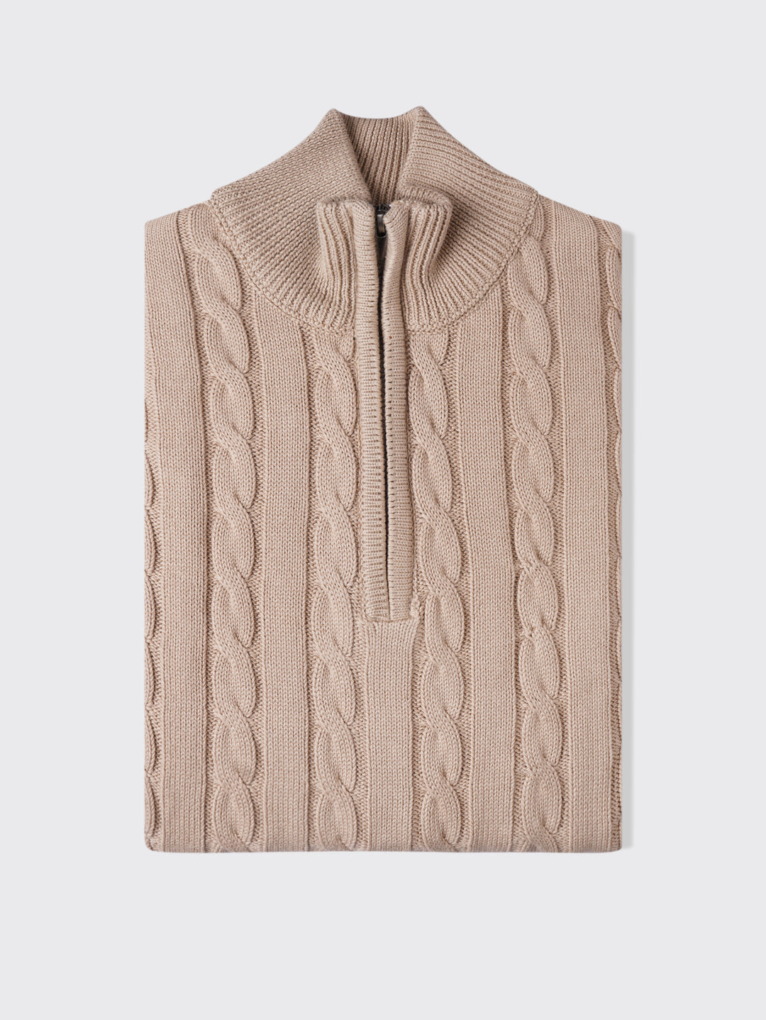 Cable Knitted Cotton Pullover