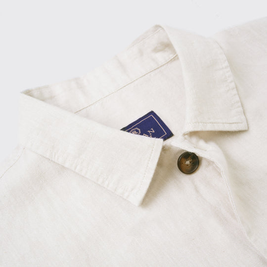 Plain Washed linen Regular Fit Over Shirt