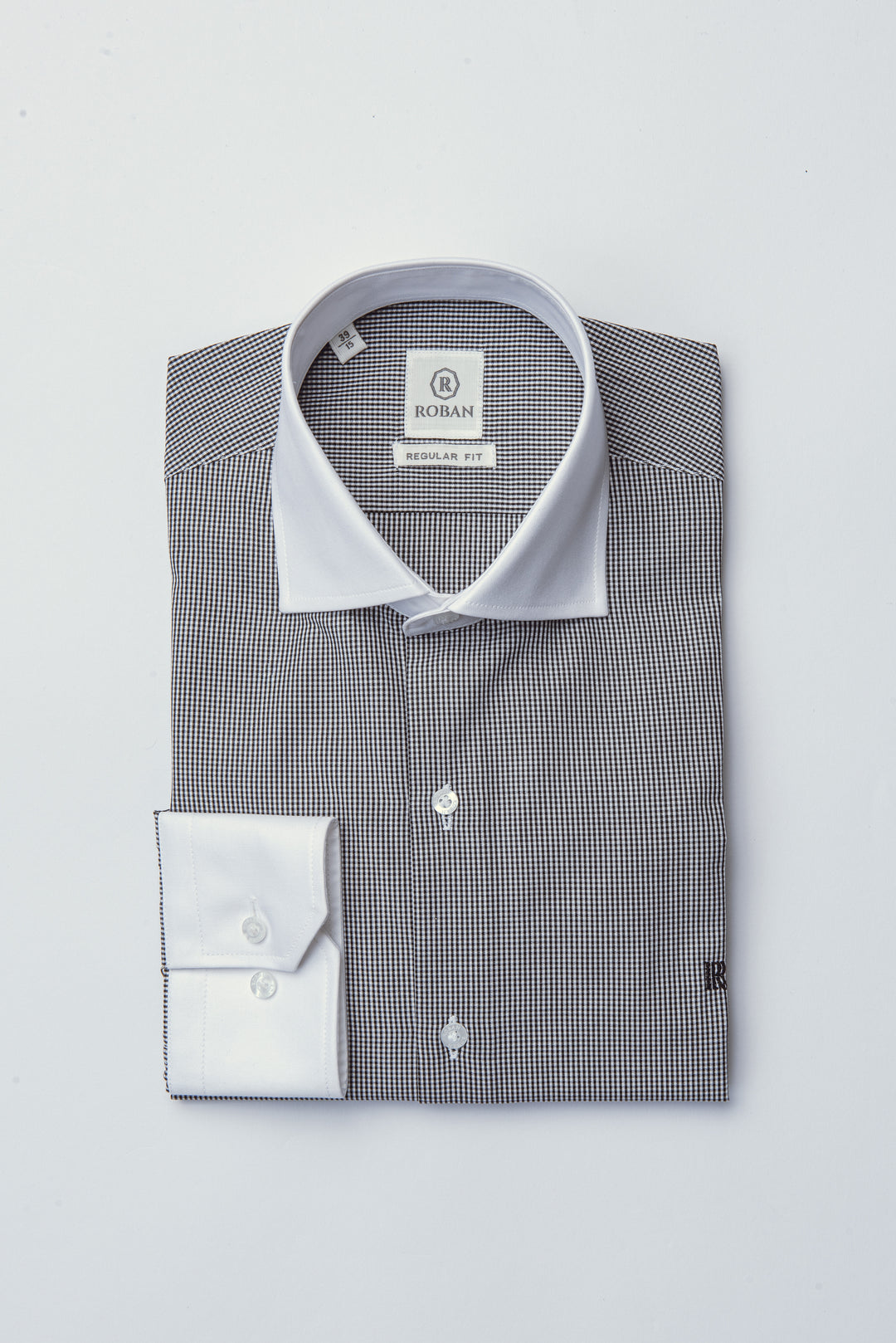 CHECKED REGULAR FIT POPLIN SHIRT