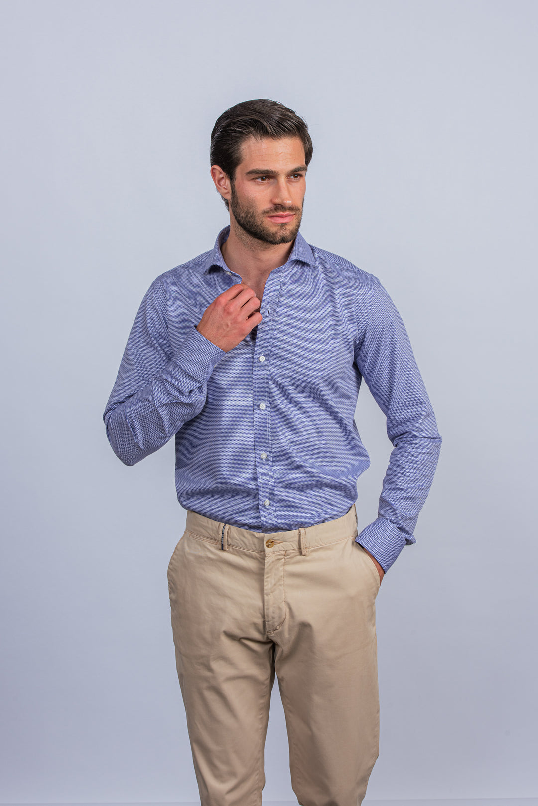 Regular Fit  Textured Cotton Shirt